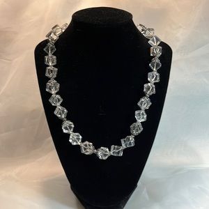 Beautiful Clear Bead Necklace 925 Silver